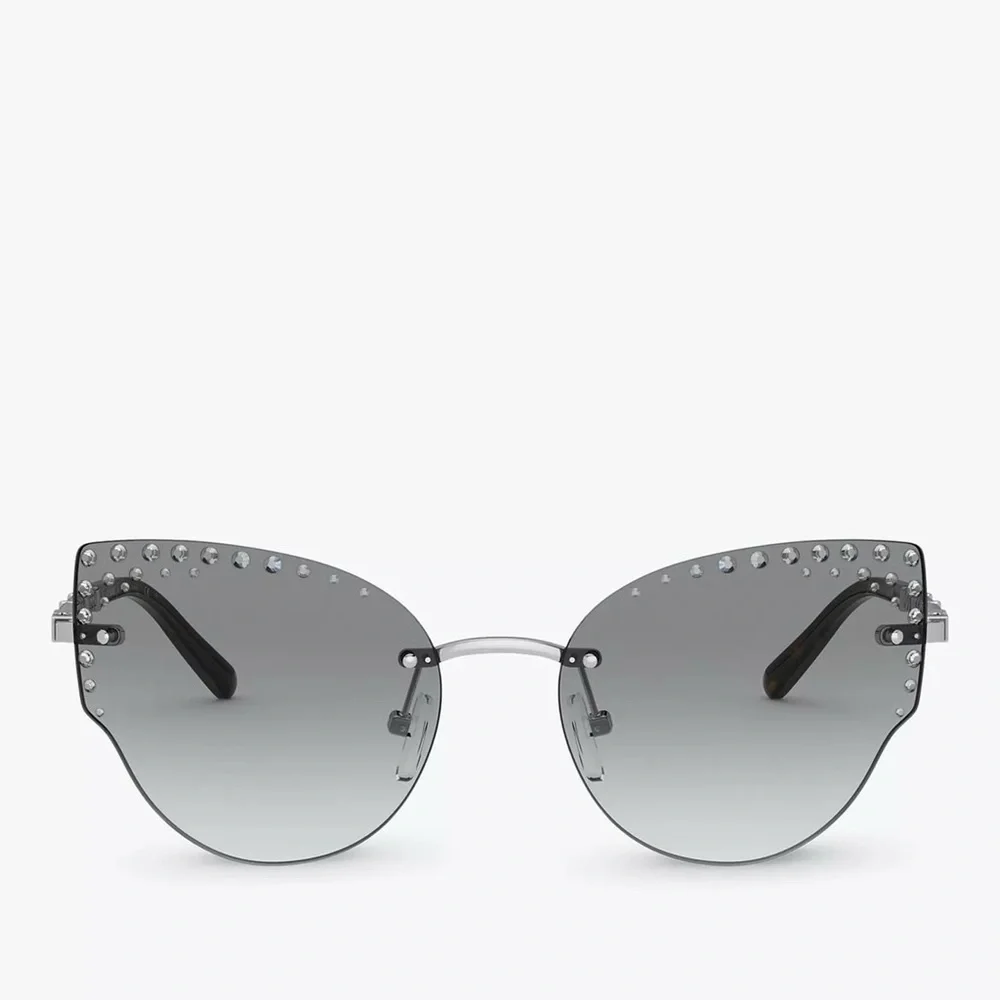Michael Kors Black Studded Cat-Eye Sunglasses | MK1058B St. Anton - Picture 2 of 15